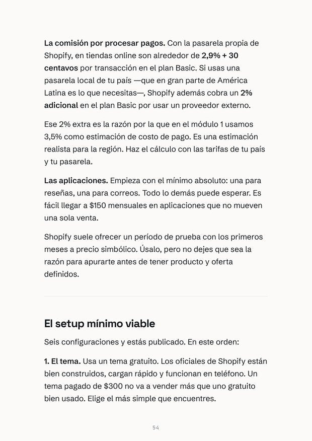 Anatomía de la ficha de producto, página de referencia